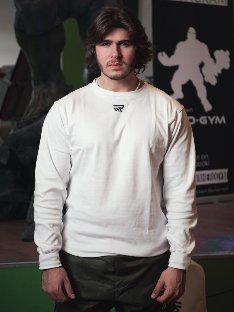 Sweater "PUSH HARDER" Unisex - weiß