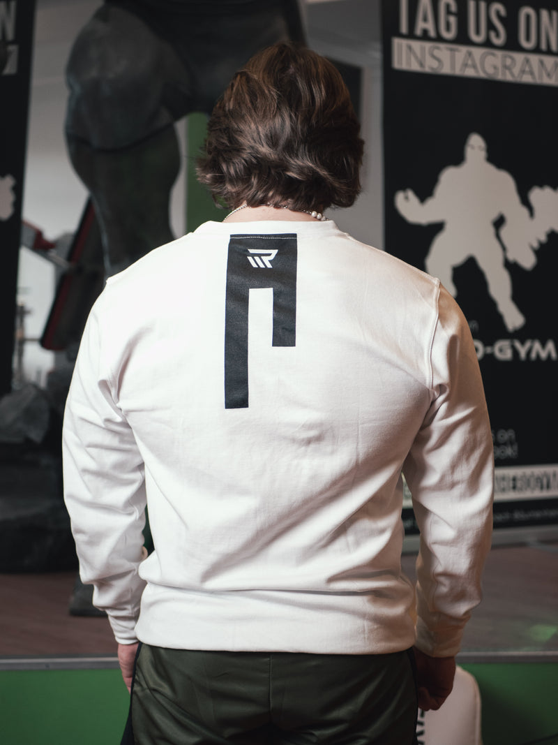 Sweater "PUSH HARDER" Unisex - weiß